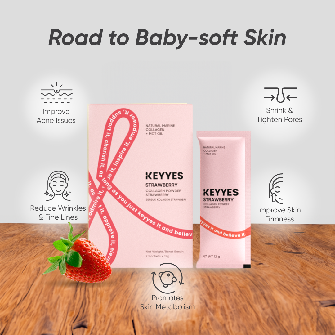 [7&#39;s/14&#39;s/28&#39;s] Strawberry Collagen Healthy Skin Glow, Sachet Boxes