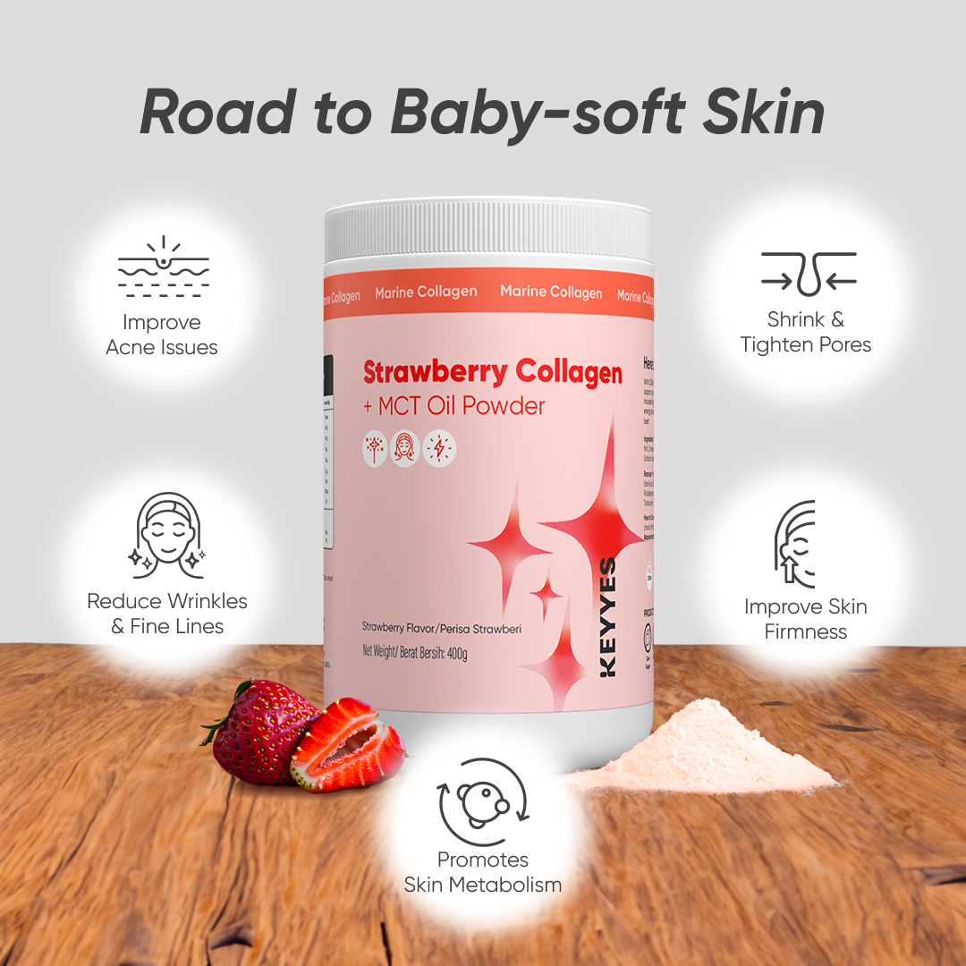 [Buy 3 Free 1] Strawberry Collagen Healthy Skin Glow