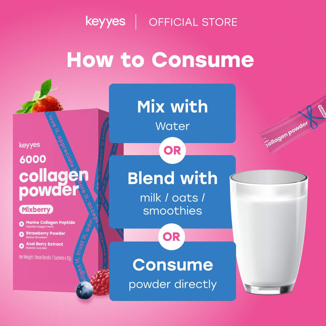 [INTRO OFFER] keyyes Collagen Mix Flavour Starter Kit (14's)